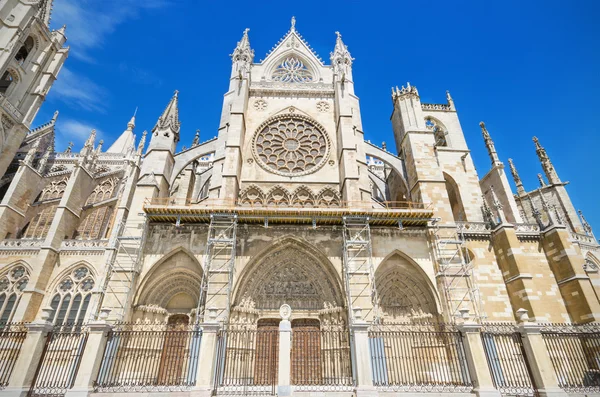 Leon Cathedral, Castilla y Leon, Spain. — Stock Photo, Image