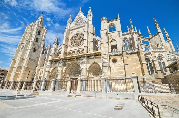 Catedral de León, Castela e Leão, Espanha . — Fotografia de Stock