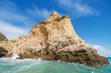 Scenic view kıyı şeridi manzara lagos, algarve, Portekiz