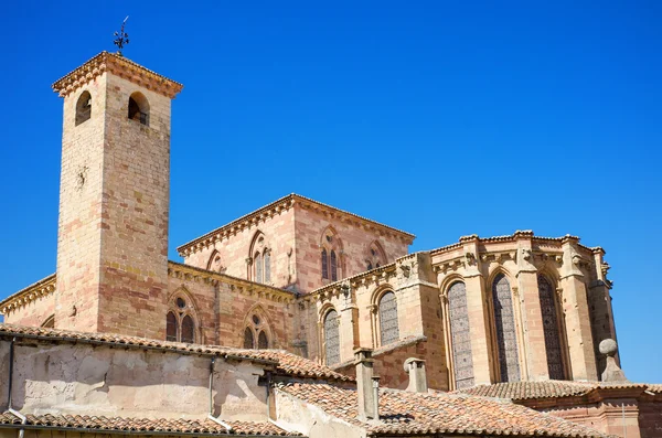 Detalle de la fachada de la Catedral de Santa María en Siguenza, Guadalajara, España . — Foto de Stock