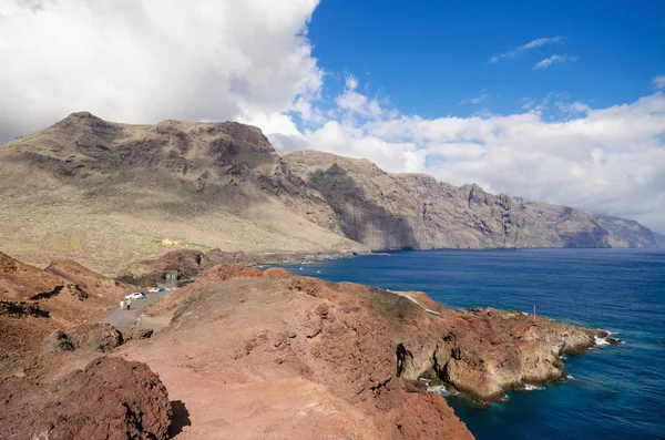 Paisaje de costa escénica, Punta de Teno, Tenerife Islas Canarias, España . — Foto de Stock