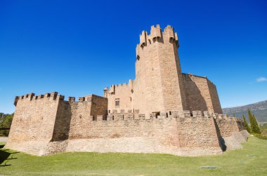Scenic view of the famous Javier castle in Navarra, Spain.