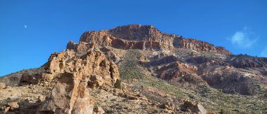 Teide national park, volcanic landscape panorama, Tenerife, Canary island, Spain.