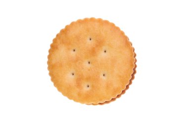 Beyaz bir arka plan üzerinde bisküvi