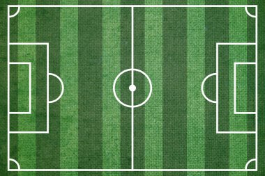 Yeşil futbol sahası 