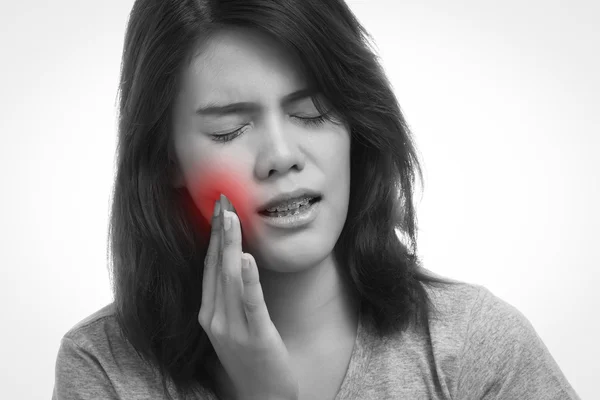 Dolor de muelas mujer —  Fotos de Stock