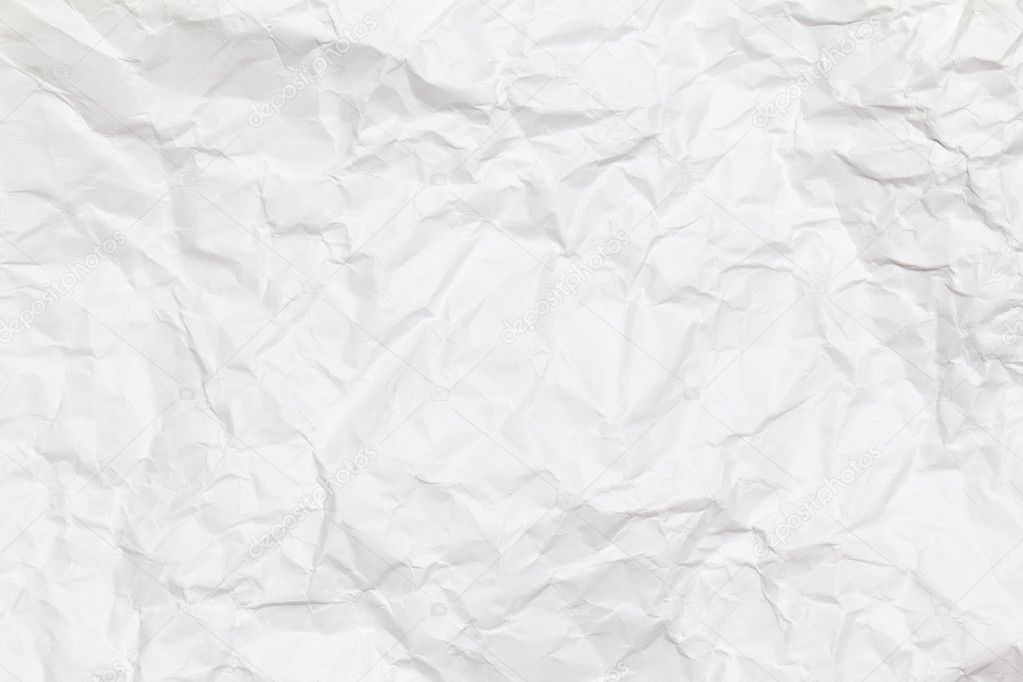 White creased paper