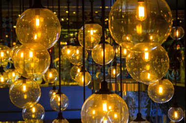 Altın aydınlatma dekorasyon