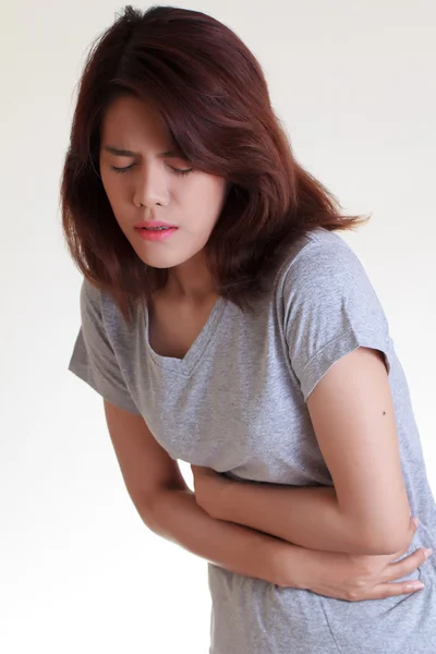 Woman stomach ache — Stock Photo, Image