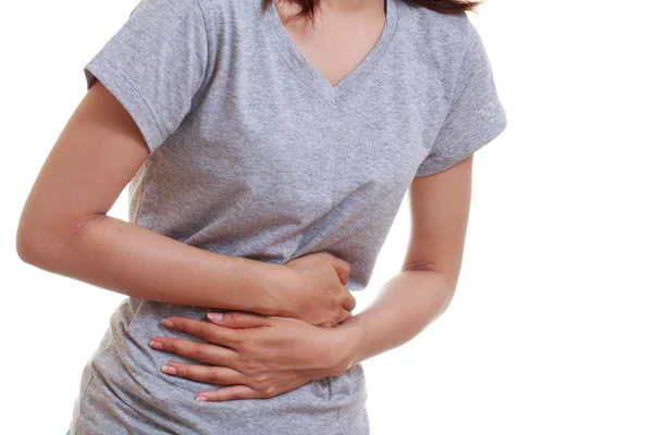 Woman stomach ache — Stock Photo, Image