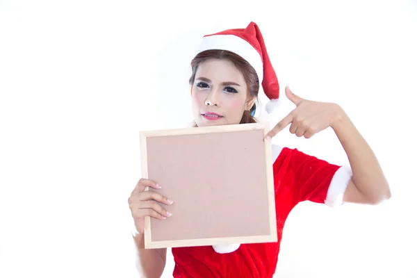 Mooie vrouwen santa — Stockfoto