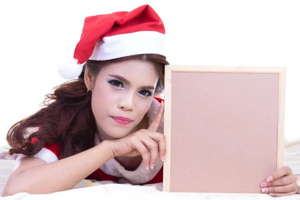 Mooie vrouwen santa — Stockfoto