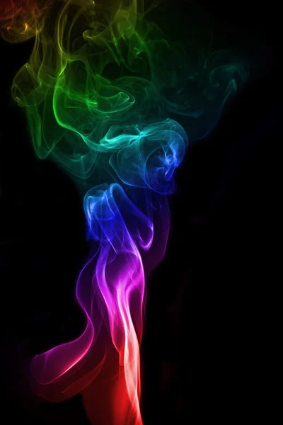Bunter Rauch von Joss Stick — Stockfoto