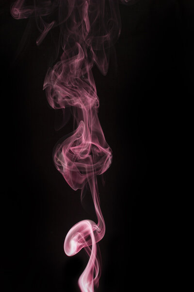 Abstract background, colorful smoke of Joss stick
