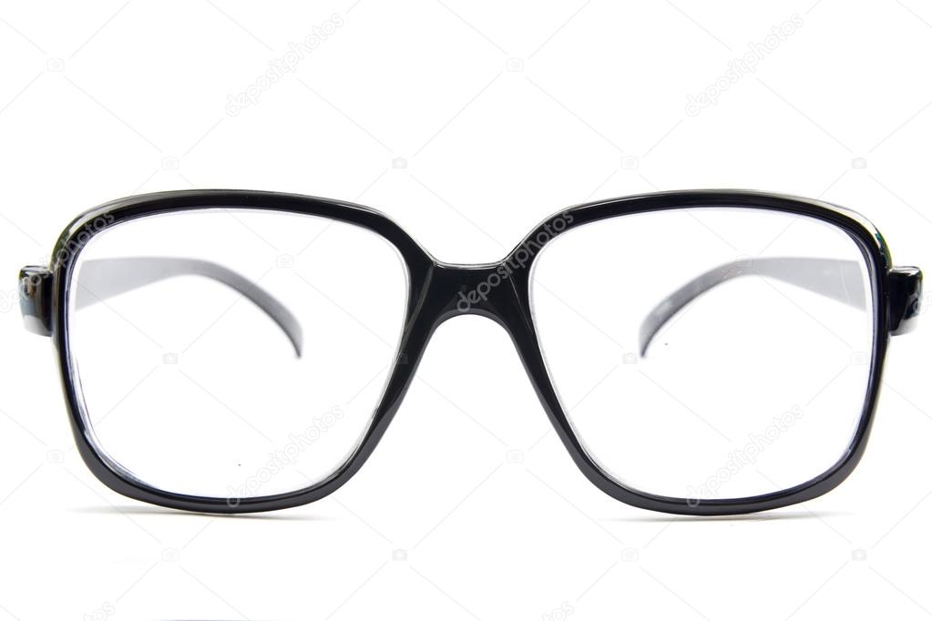 Eyeglasses on white background