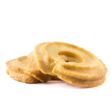 Çerezler üzerinde beyaz backgrond