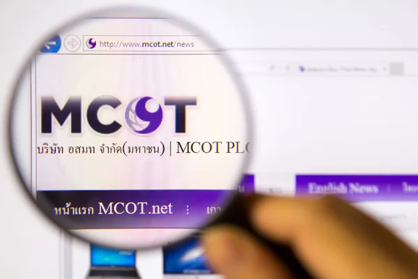 Monitor de formulario del sitio web MCOT — Foto de Stock