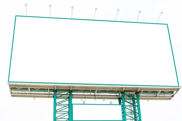 Billboard em fundo branco — Fotografia de Stock