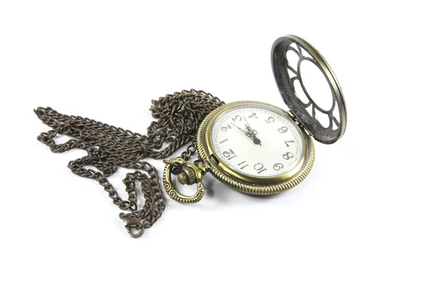 Montre collier sur fond blanc — Photo