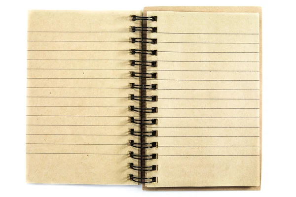Notebook com forrado — Fotografia de Stock