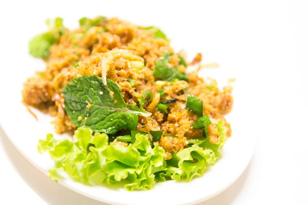 Salada de peixe-gato crocante — Fotografia de Stock