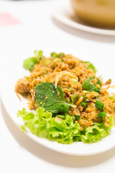 Salada de peixe-gato crocante — Fotografia de Stock