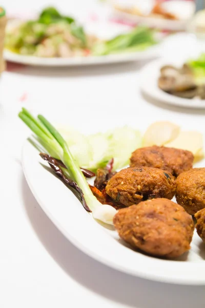 Thailand goreng daging babi cincang pedas — Stok Foto