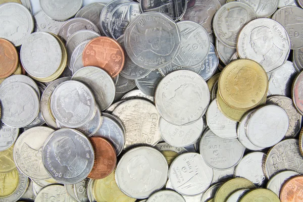 Many silver Coins — Stock Photo, Image