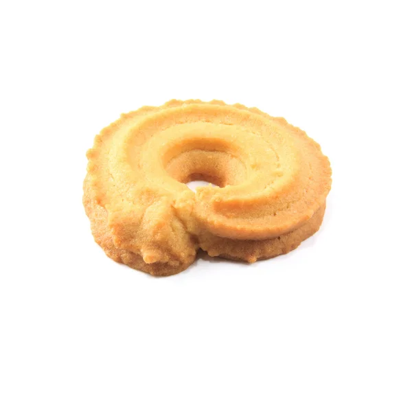 Kekse auf weißem Backblech — Stockfoto