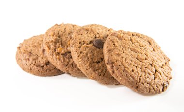 Çikolata parçacıklı kurabiye.