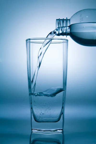 Pouring water for healthy concept — Stock Photo, Image