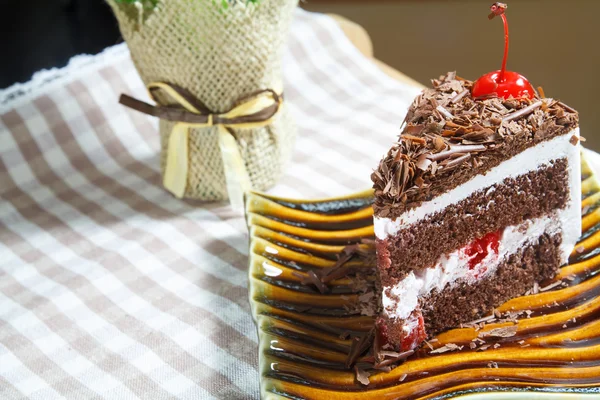 Delicioso pastel de chocolate — Foto de Stock