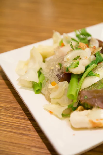 Salad vermicelli di piring — Stok Foto