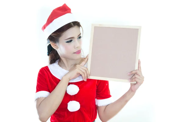 Mooie vrouwen santa — Stockfoto