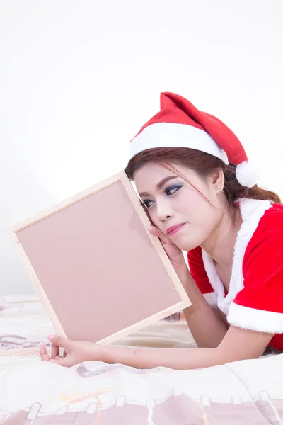 Mooie vrouwen santa — Stockfoto