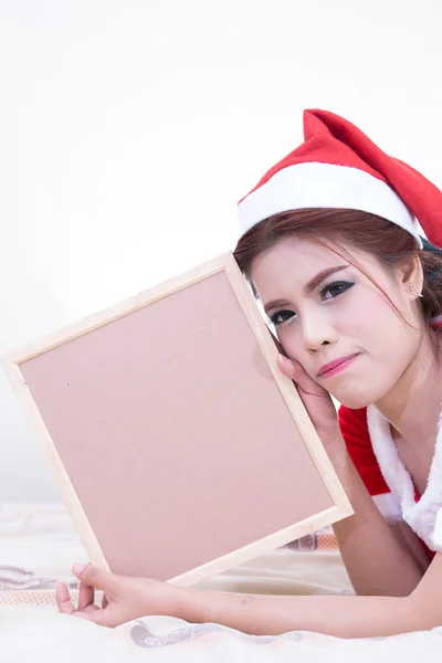 Mooie vrouwen santa — Stockfoto