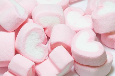 kalp şeklinin pembe şekerleme