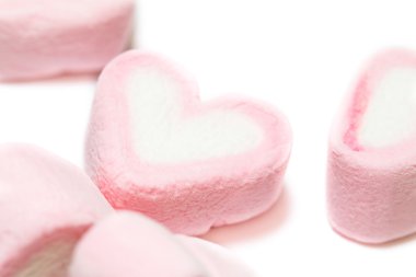 kalp şeklinin pembe şekerleme