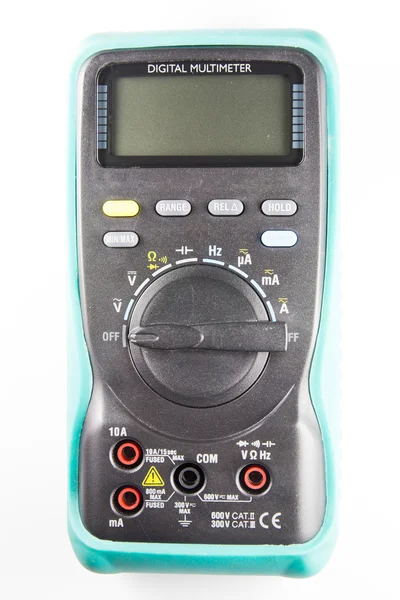 Electrical Multimeter on white — Stock Photo, Image