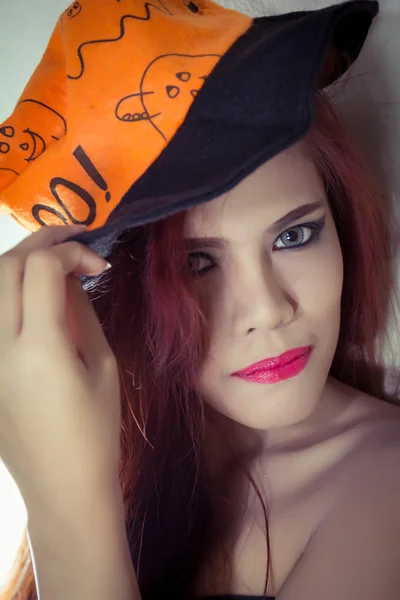 Mulheres em conceito halloween — Fotografia de Stock