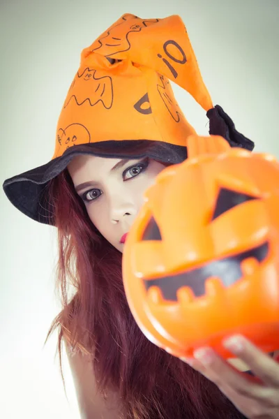 Femmes dans le concept halloween — Photo