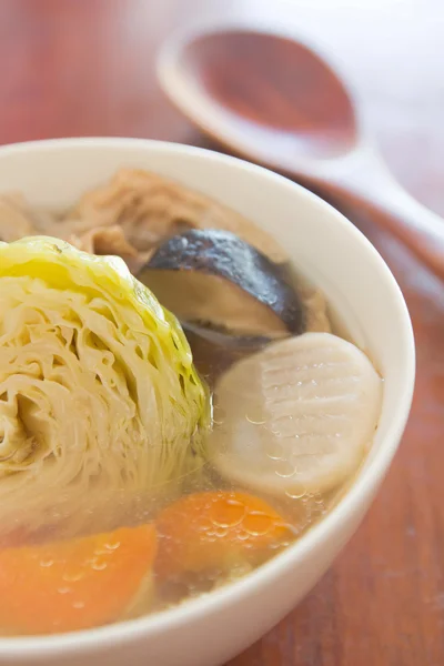 卷心菜汤和新鲜欧芹 — 图库照片