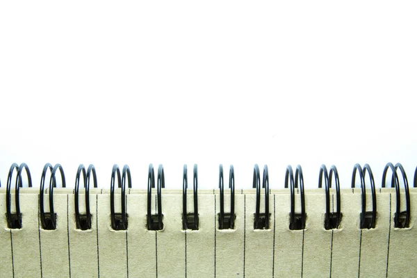 Close up spiral notebook — Stock Photo, Image