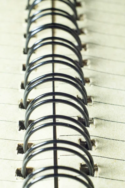 Close up spiral notebook — Stock Photo, Image