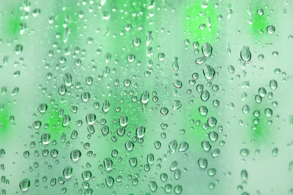 Gotas de agua sobre vidrio — Foto de Stock