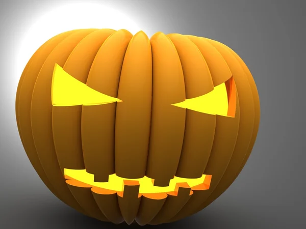 Zucca di Halloween 3D — Foto Stock