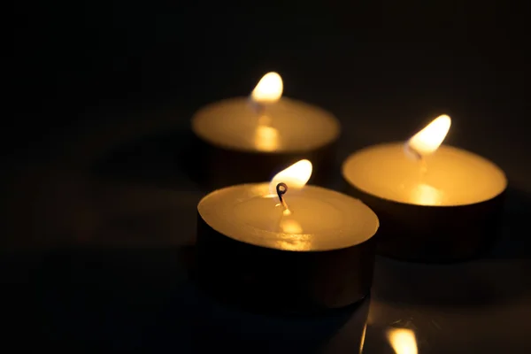 Group of burning candles — Stock Photo, Image