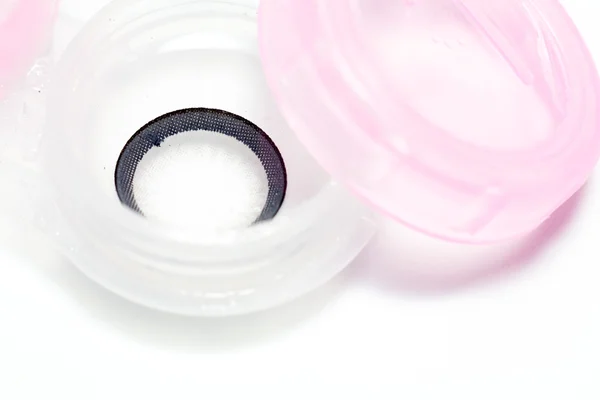 Contact Lens in Case — Stock Photo, Image