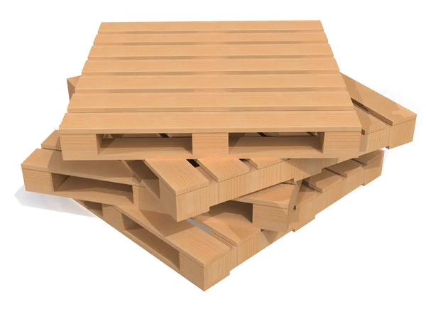 Dřevěné přepravní palety — Stock fotografie
