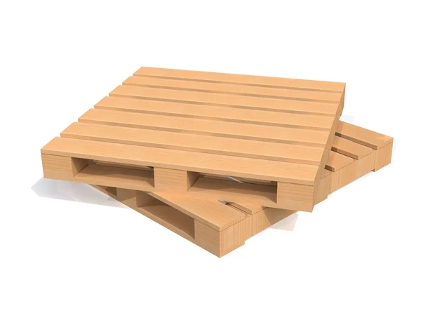 Dřevěné přepravní palety — Stock fotografie
